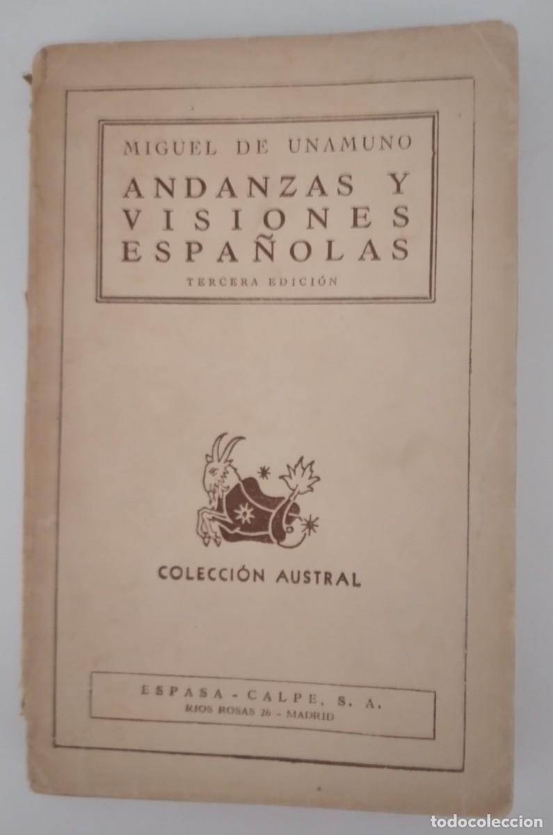 Libros de segunda mano: Andanzas y visiones espa&ntilde;olas -Unamuno, Miguel de