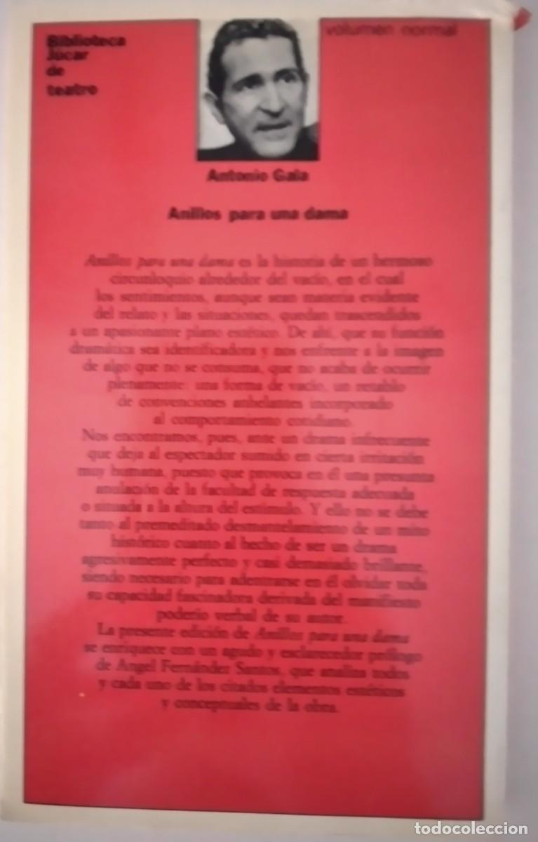 Libros de segunda mano: Anillos para una dama -Gala, Antonio - Foto 2