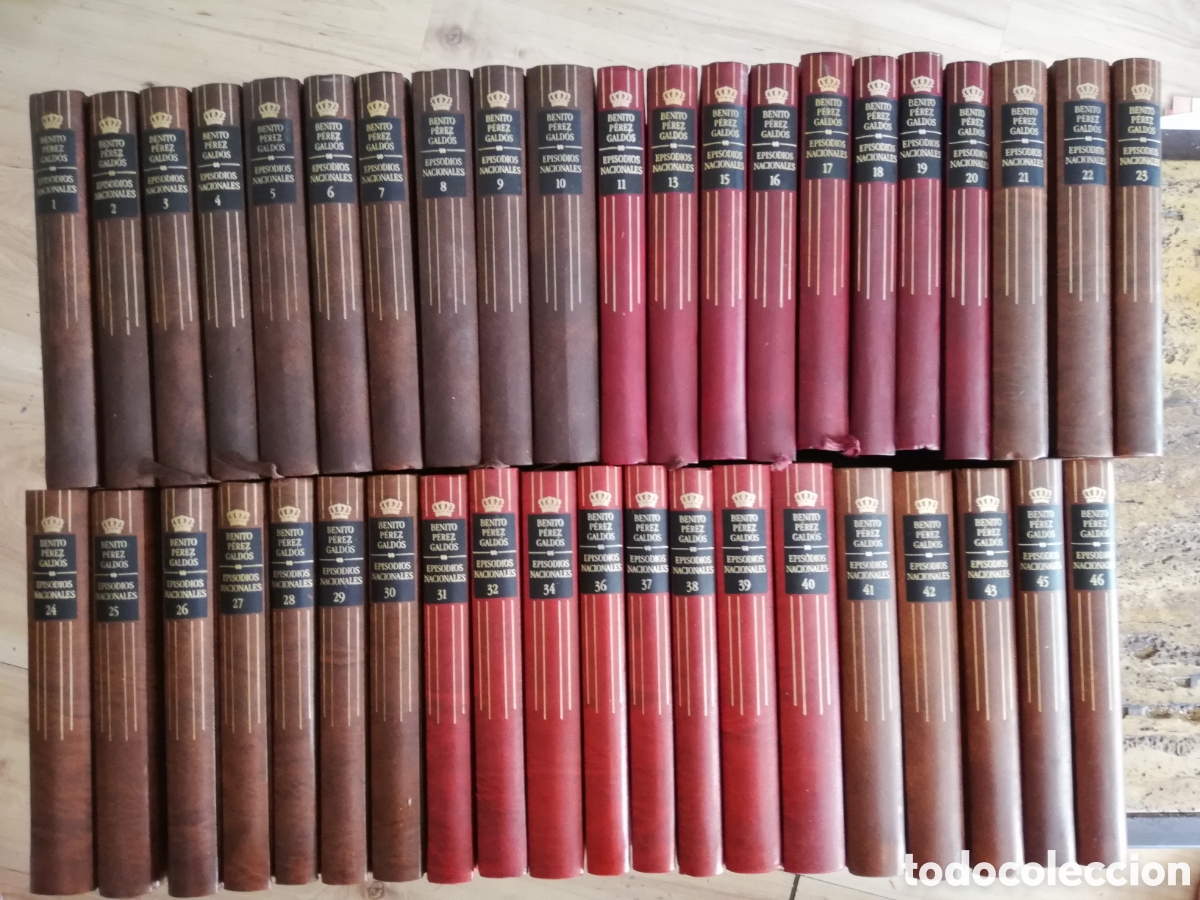 Libros de segunda mano: Episodios nacionales de Benito P&eacute;rez Gald&oacute;s. 41 de 46 tomos. C&iacute;rculo de lectores
