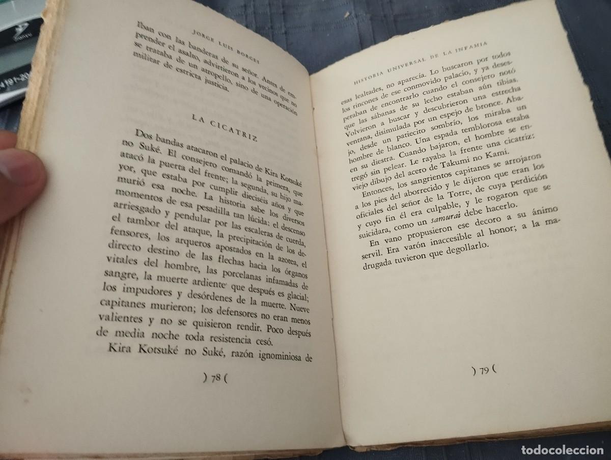 Libros de segunda mano: JORGE LUIS BORGES // HISTORIA UNIVERSAL DE LA INFAMIA // EMECE, 1958 - Foto 4