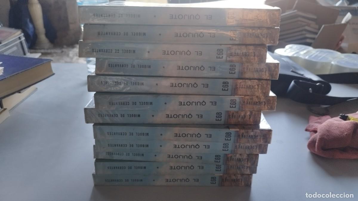 Libros de segunda mano: LOTE 12 EJEMPLARES IGUALES EL QUIJOTE, MIGUEL DE CERVANTES, EGB, EDELVIVES