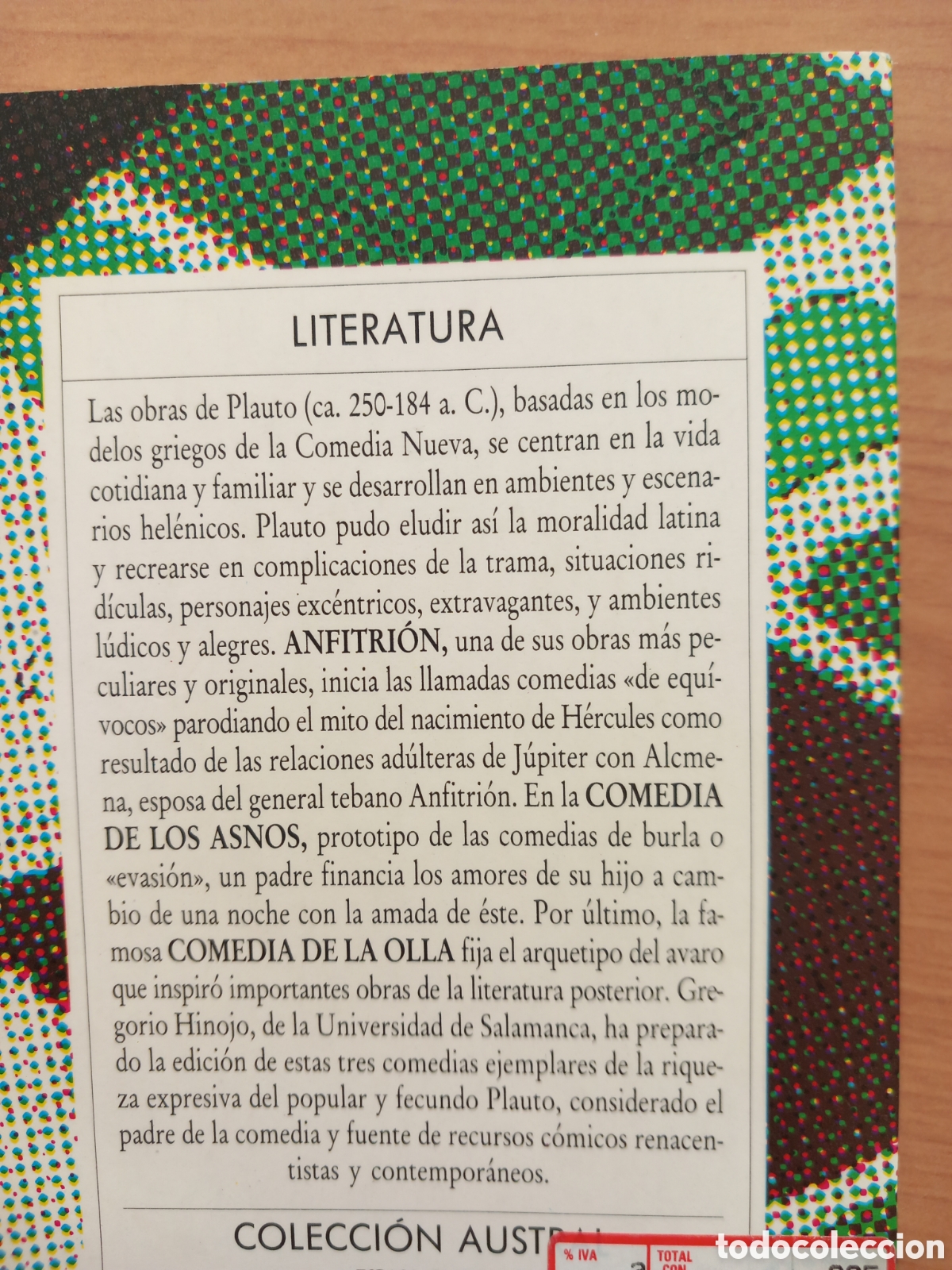 Libros de segunda mano: Plauto. Anfitrion y otras comedias - Foto 3