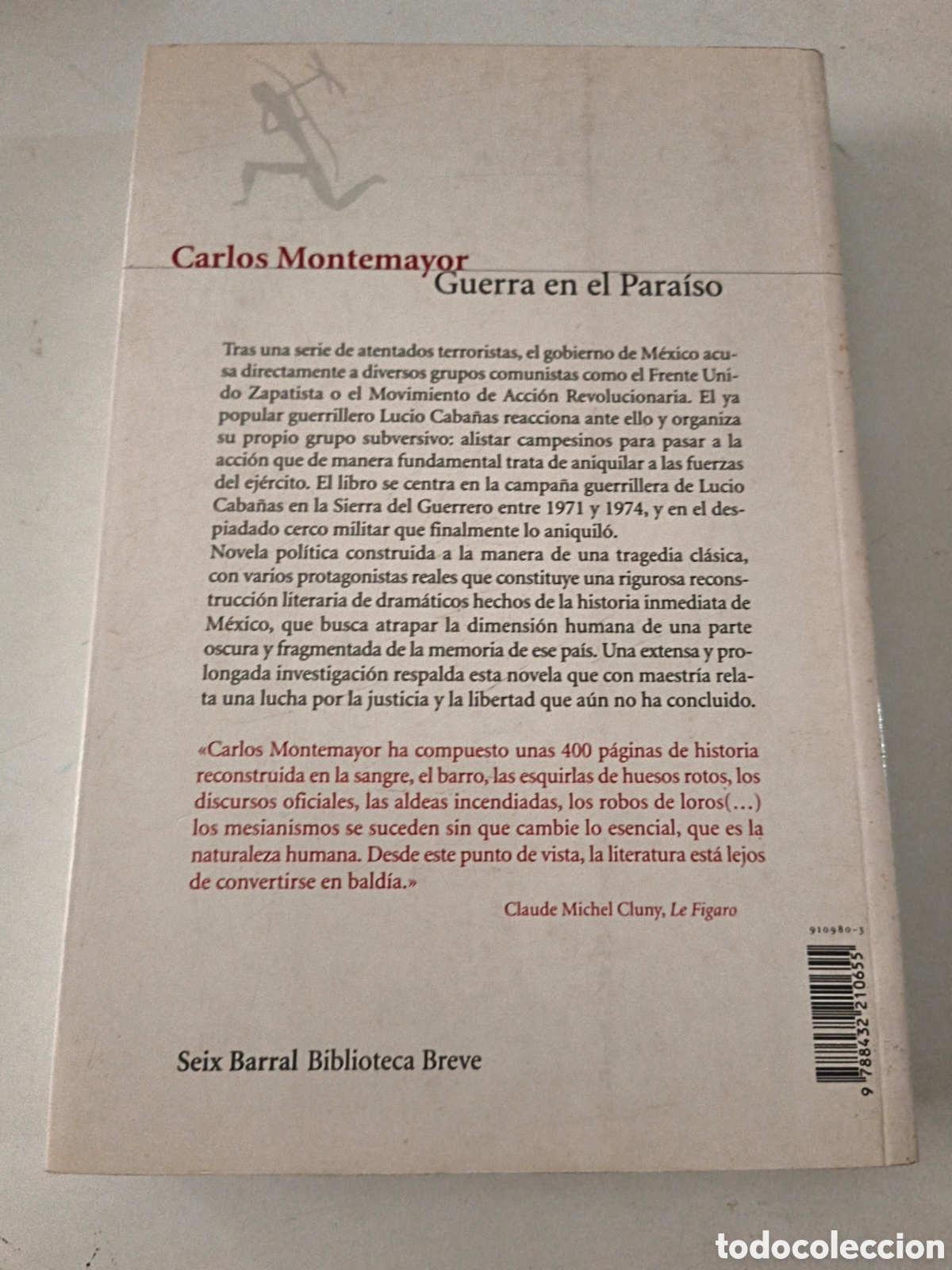Libros de segunda mano: Guerra en el Paraiso. Carlos Montemayor - Foto 2