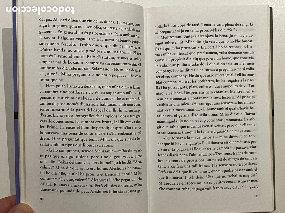 Libros de segunda mano: L&rsquo;estrany. Albert Camus. La Galera. Proa. A&ntilde;o 1997. - Foto 5