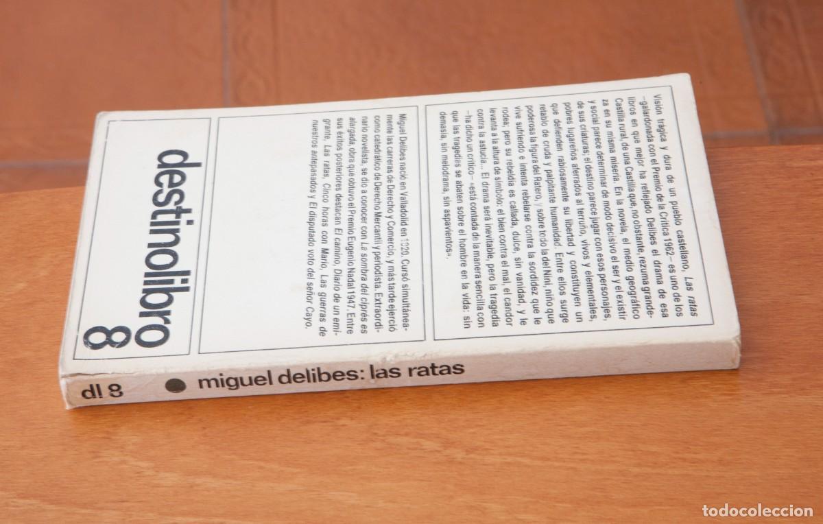 Libros de segunda mano: MIGUEL DELIBES &ndash; LAS RATAS DESTINOLIBRO 8 - Foto 4
