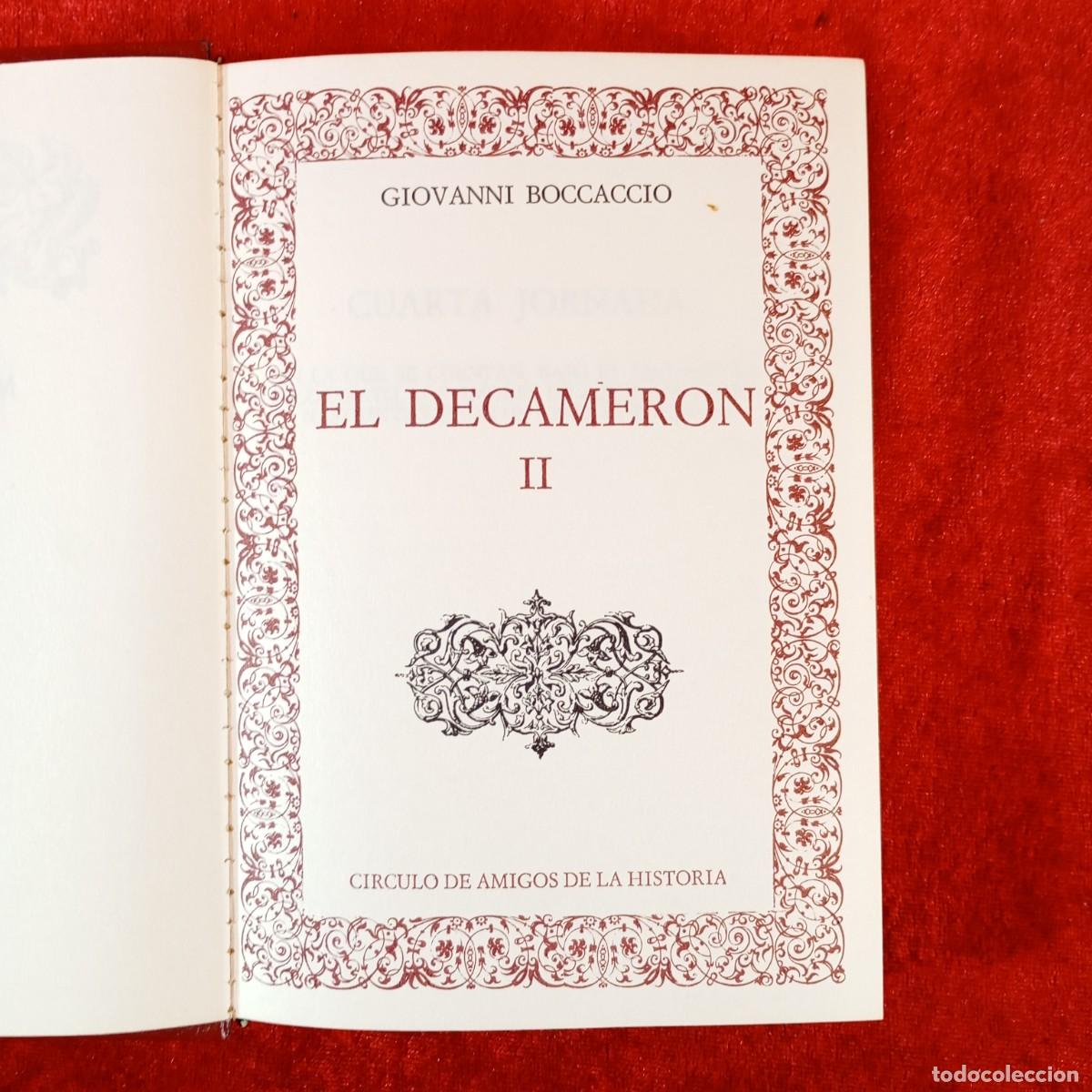 Libros de segunda mano: EL DECAMERON II - GIOVANNI BOCCACCIO - CIRCULO DE AMIGOS DE LA HISTORIA - 1974 / 202