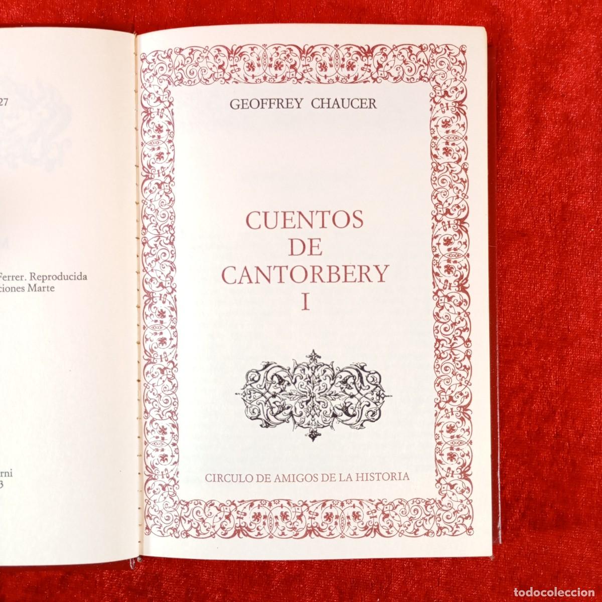 Libros de segunda mano: CUENTOS DE CANTORBERY I - GEOFFREY CHAUCER - CIRCULO DE AMIGOS DE LA HISTORIA - 1973 / 204