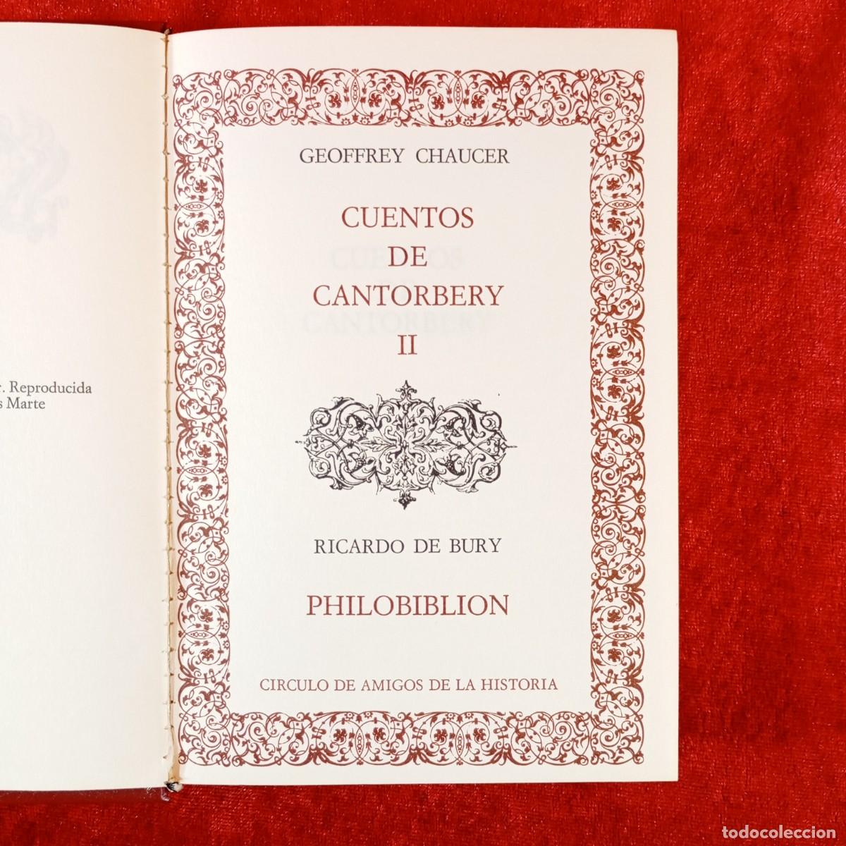 Libros de segunda mano: CUENTOS DE CANTORBERY II - GEOFFREY CHAUCER - CIRCULO DE AMIGOS DE LA HISTORIA - 1973 / 205
