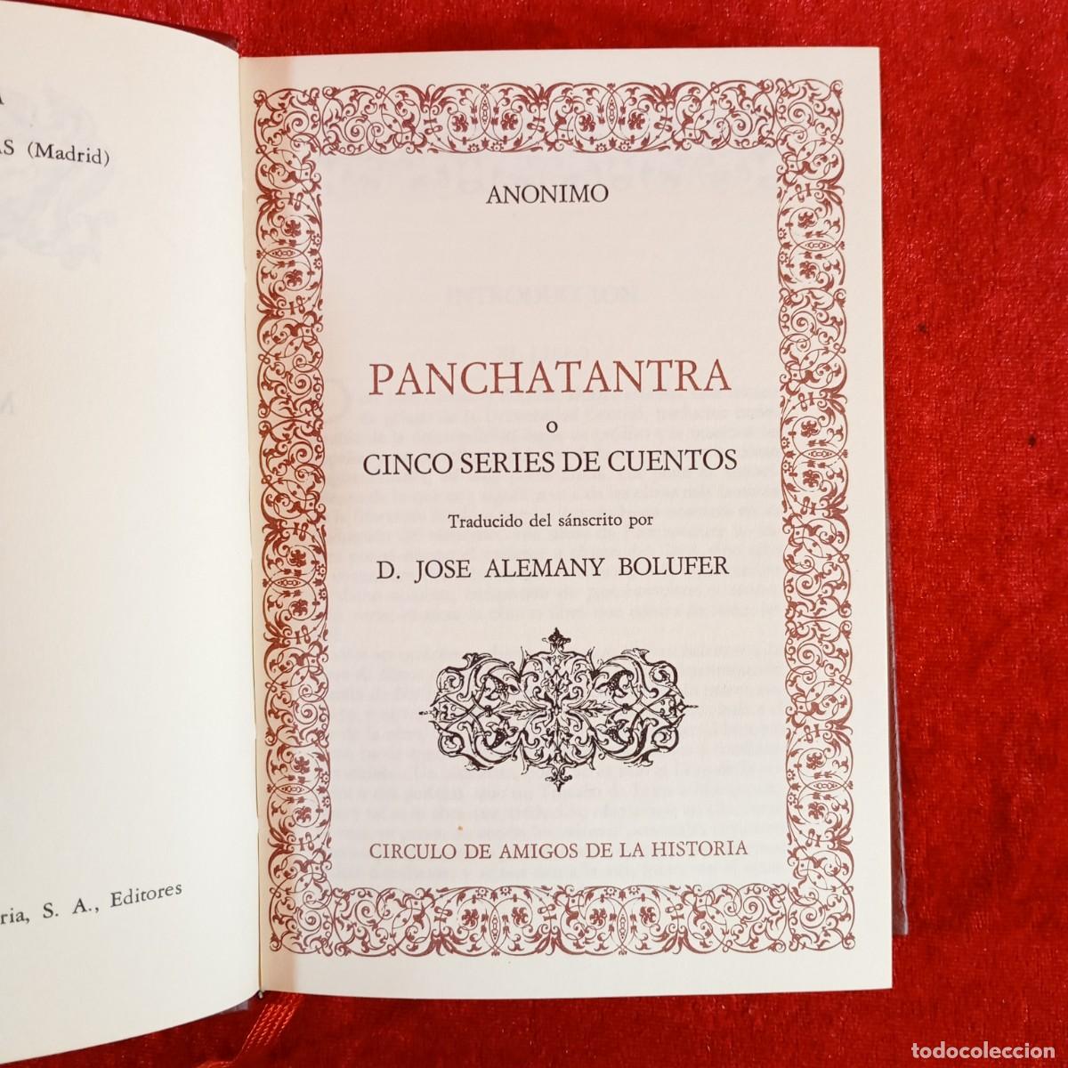 Libros de segunda mano: PANCHATANTRA O CINCO SERIES DE CUENTOS - ANONIMO - CIRCULO DE AMIGOS DE LA HISTORIA - 1978 / 209