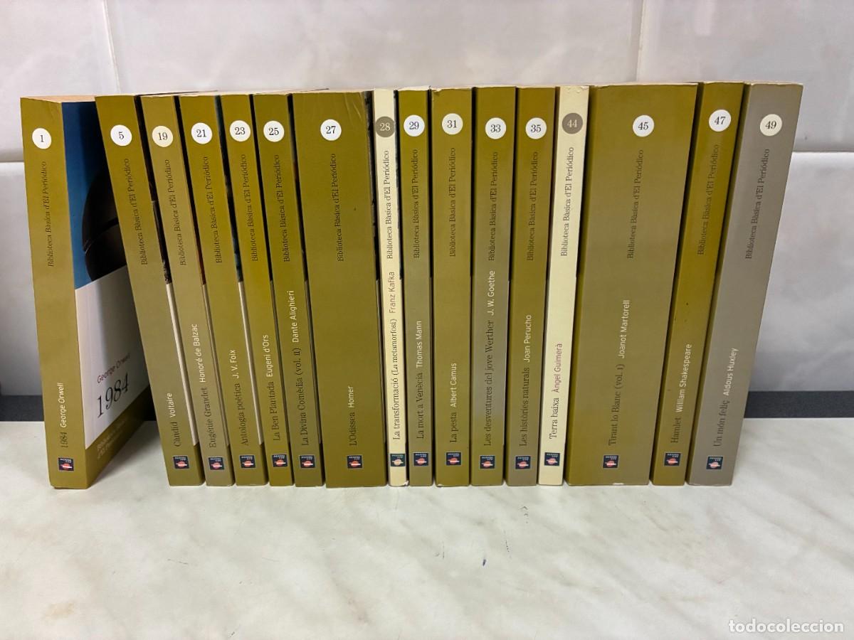 Libros de segunda mano: 16 VOLUMS DE LA COL&middot;LECCI&Oacute; &rdquo;BIBLIOTECA B&Agrave;SICA D'EL PERIODICO&rdquo;. ELS T&Iacute;TOLS SON ELS DE LES FOTOS.