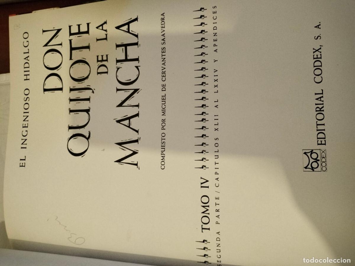 Libros de segunda mano: Don Quijote de la Mancha - Ed. Codex 1965 (5 Tomos) - Foto 5