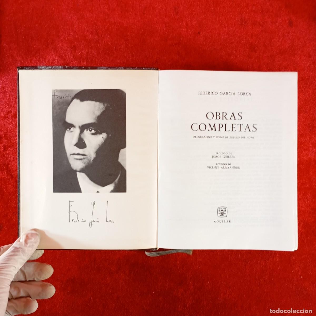 Libros de segunda mano: OBRAS COMPLETAS - FEDERICO GARCIA LORCA - AGUILAR - 1967 / 453