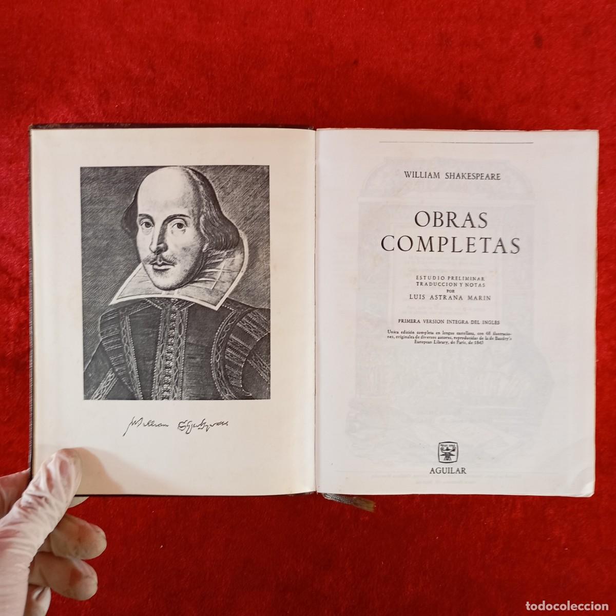 Libros de segunda mano: OBRAS COMPLETAS - WILLIAM SHAKESPEARE - AGUILAR - 1967 / 454