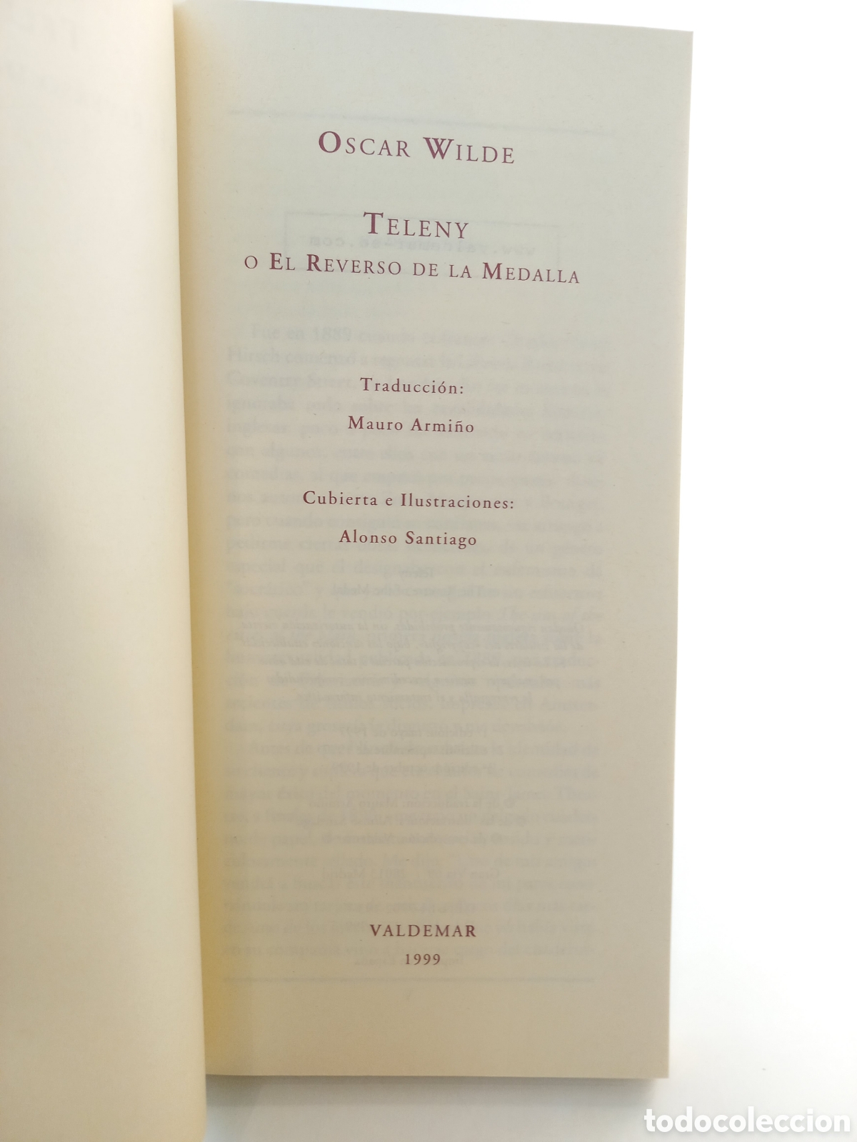 Libros de segunda mano: Teleny. Oscar Wilde. VALDEMAR, 1999. Ilustrado. - Foto 5