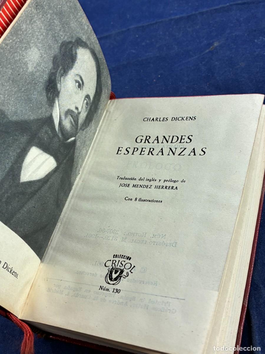 Libros de segunda mano: Grandes Esperanzas Charles Dickens 1961 Aguilar Crisol n&ordm;130 4&ordf; edici&oacute;n Piel Editorial Buen Estado