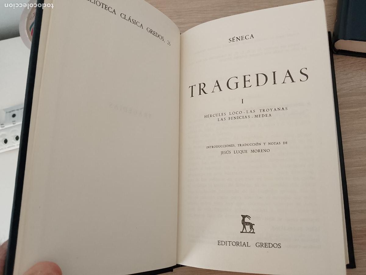Libros de segunda mano: S&Eacute;NECA - TRAGEDIAS TOMO I Y II - ED, GREDOS - 1979 - 1988 - Foto 4