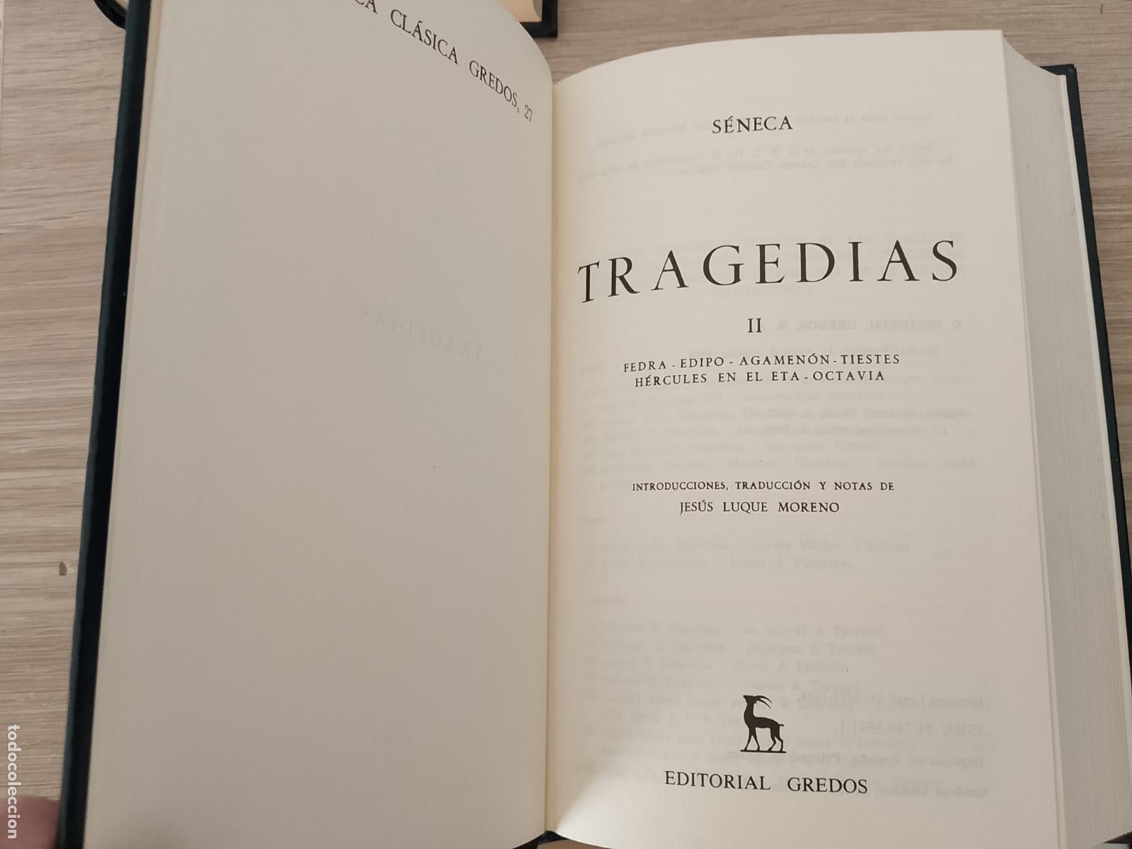 Libros de segunda mano: S&Eacute;NECA - TRAGEDIAS TOMO I Y II - ED, GREDOS - 1979 - 1988 - Foto 5