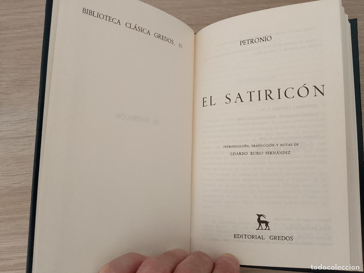 Libros de segunda mano: Petronio. El Satiric&oacute;n. Ed, Gredos. - Foto 2
