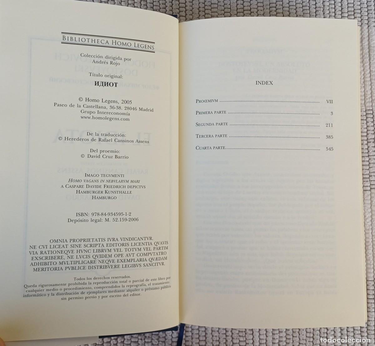 Libros de segunda mano: EL IDIOTA -- F.M. DOSTOYEVSKI - Foto 6