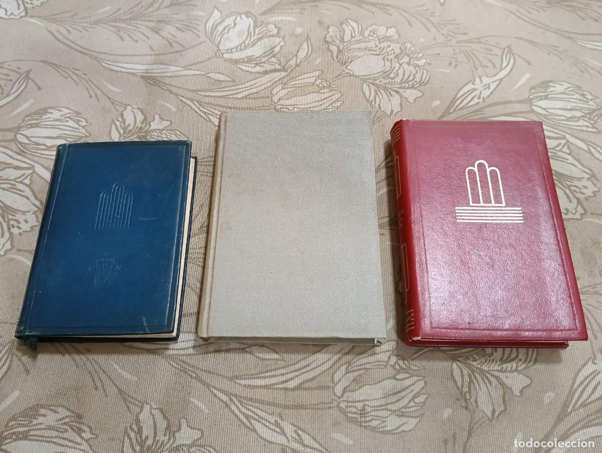 Libros de segunda mano: Lote 3 Libros Colecci&oacute;n Crisol Aguilar: Vital Aza Comedias (1951 con Folletos) + Baroja + 1 Vol.
