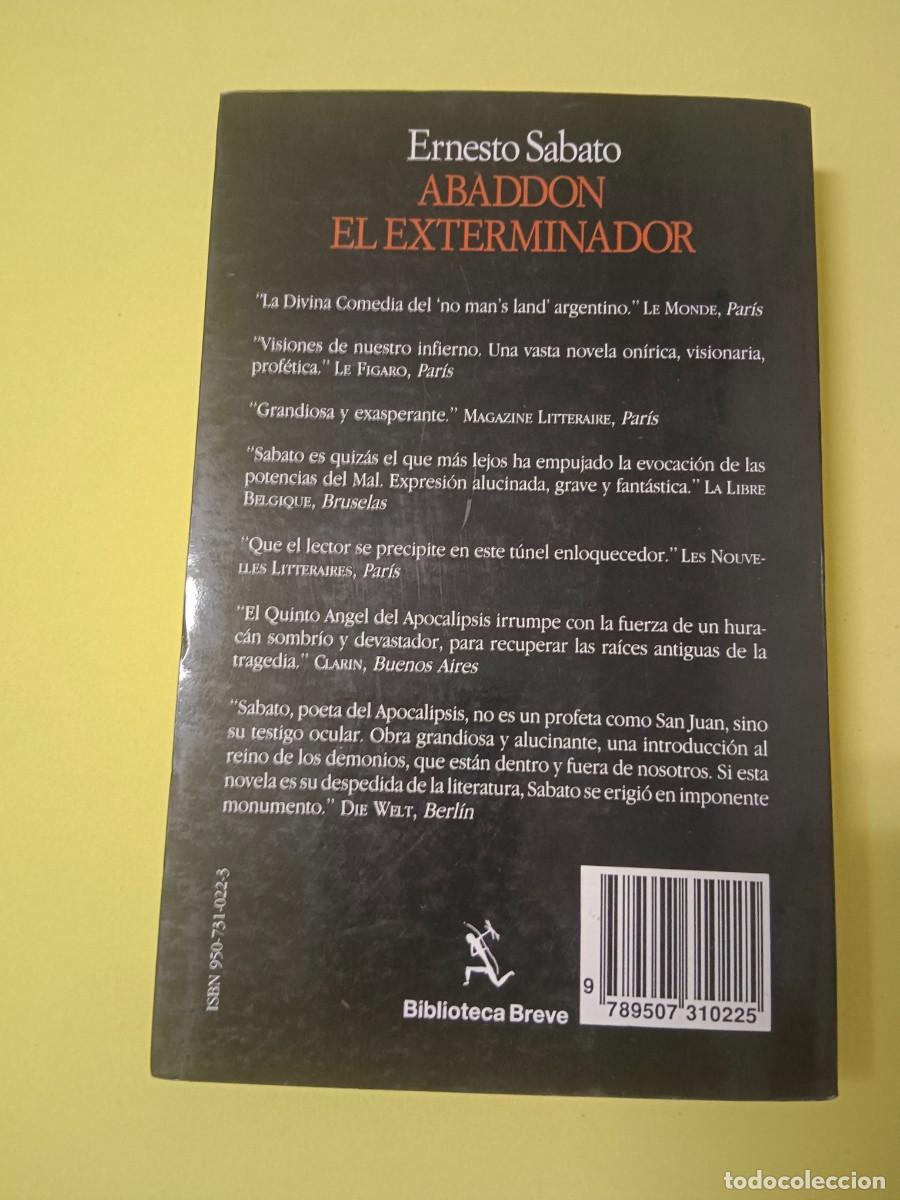 Libros de segunda mano: ABADDON EL EXTERMINADOR ERNESTO S&Aacute;BATO - Foto 3