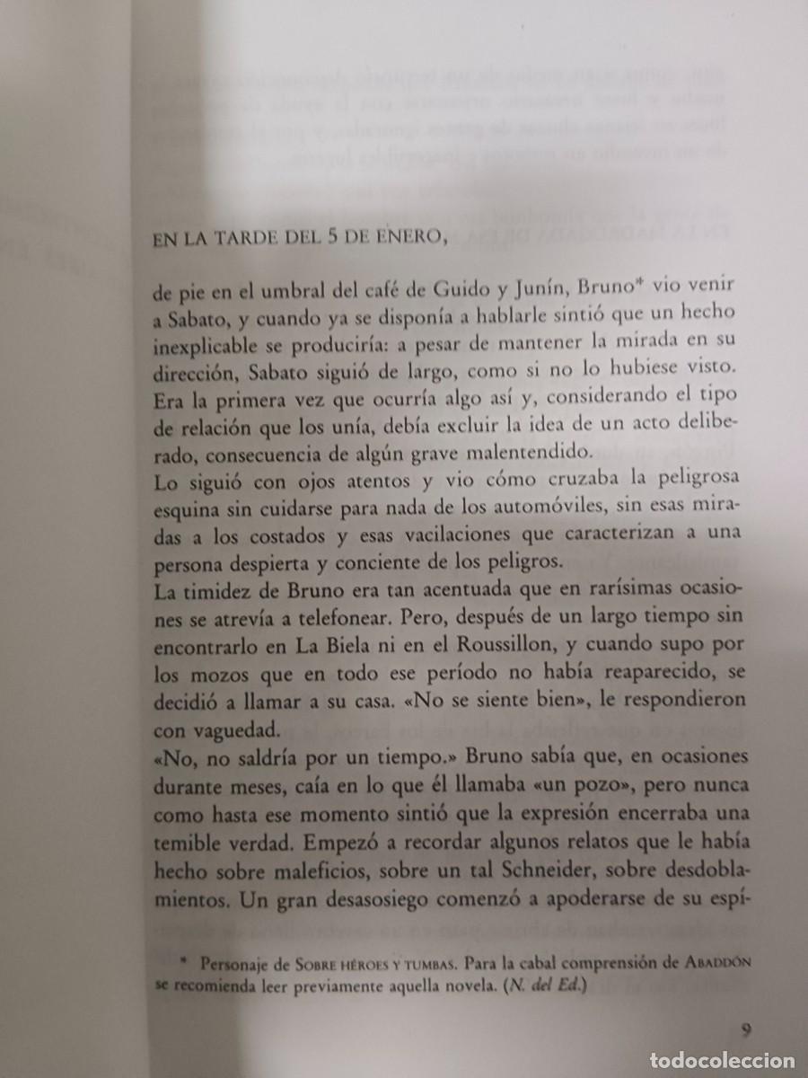Libros de segunda mano: ABADDON EL EXTERMINADOR ERNESTO S&Aacute;BATO - Foto 8