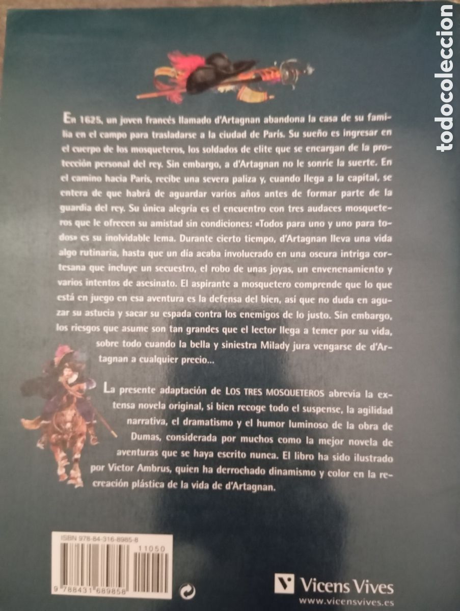 Libros de segunda mano: LOS TRES MOSQUETEROS, VICENS VIVES. - Foto 3