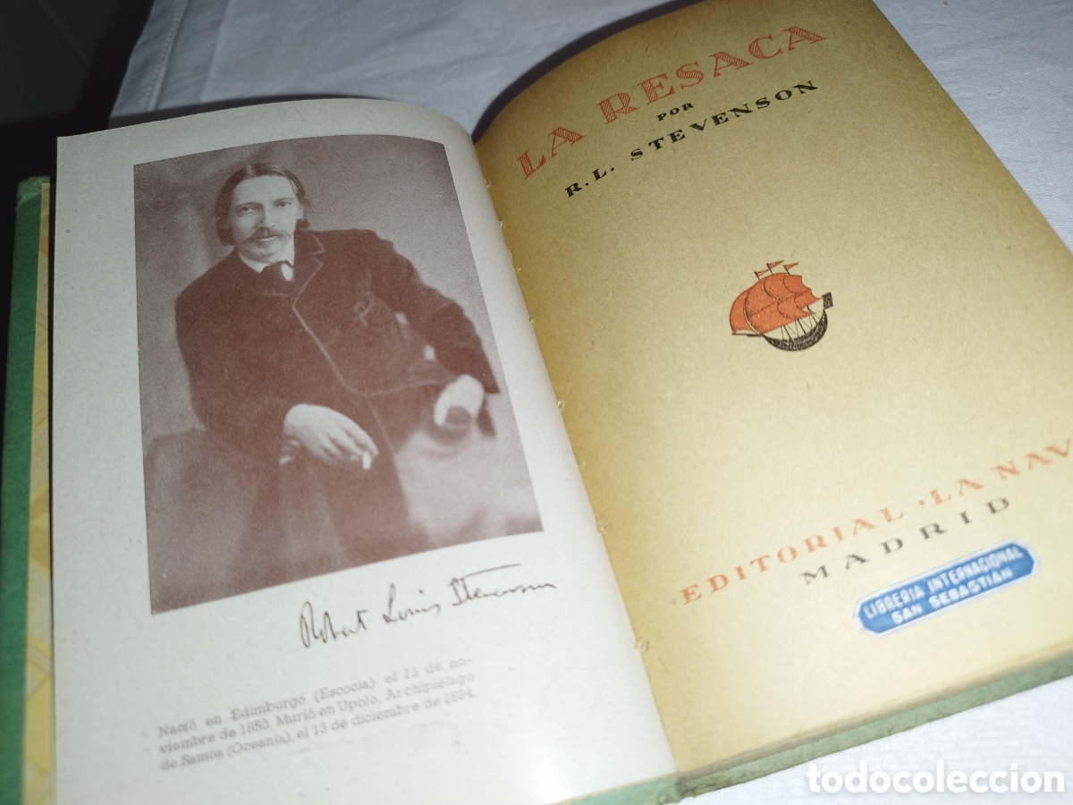Libros de segunda mano: R. L. STEVENSON: LA RESACA. ED. LA NAVE, 1941 PRIMERA EDICION - Foto 2