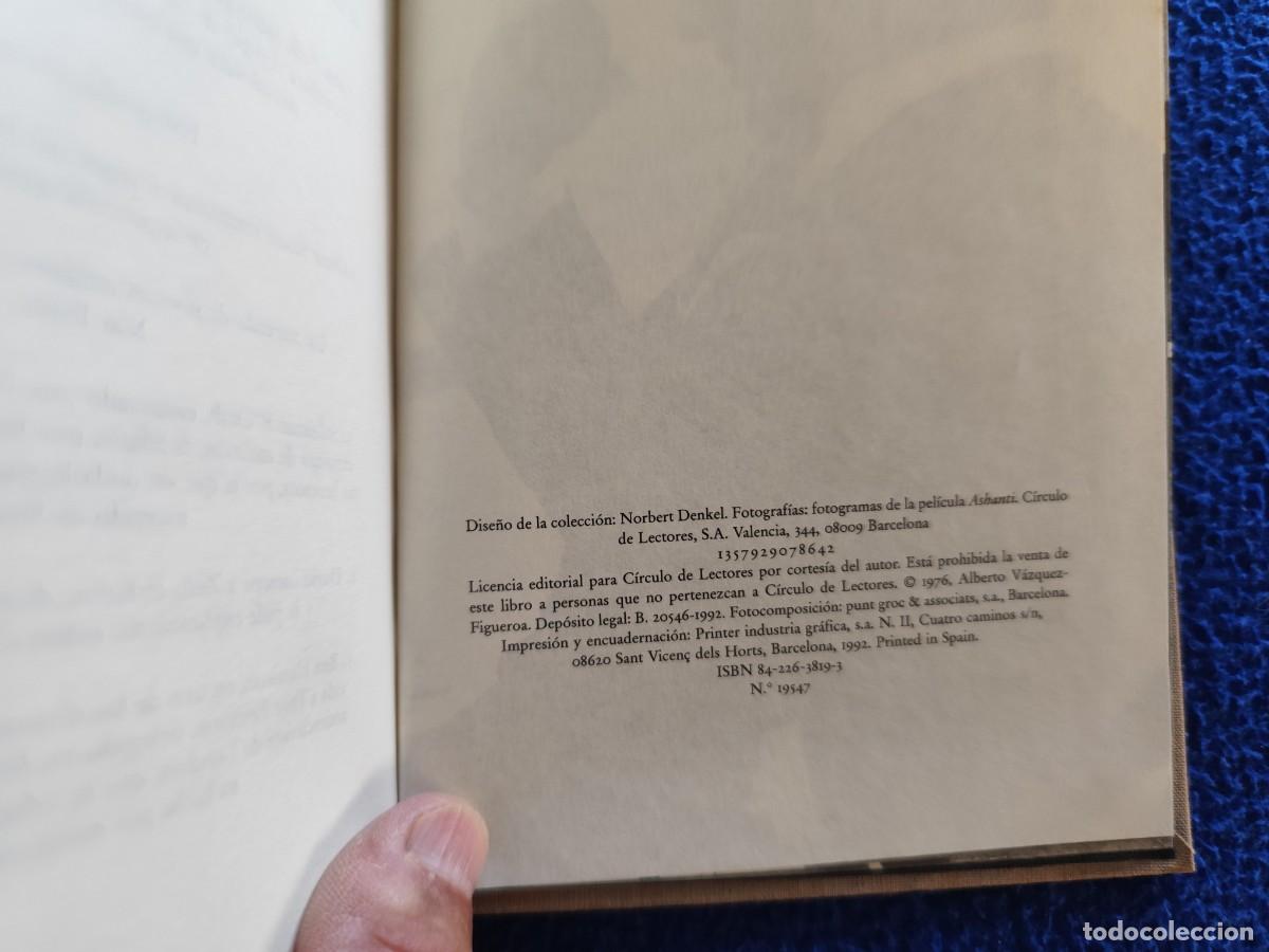 Libros de segunda mano: &Eacute;BANO Alberto Vazquez Figueroa C&iacute;rculo de Lectores 1992 - Foto 6