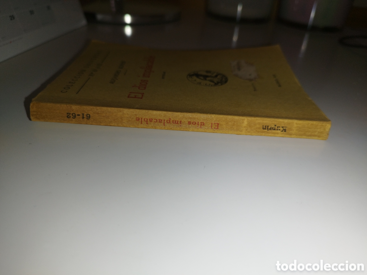 Libros de segunda mano: ALEJANDRO KUPRIN: EL DIOS IMPLACABLE. ED. CALPE. COLECCION UNIVERSAL, 1919 PRIMERA EDICION. - Foto 2