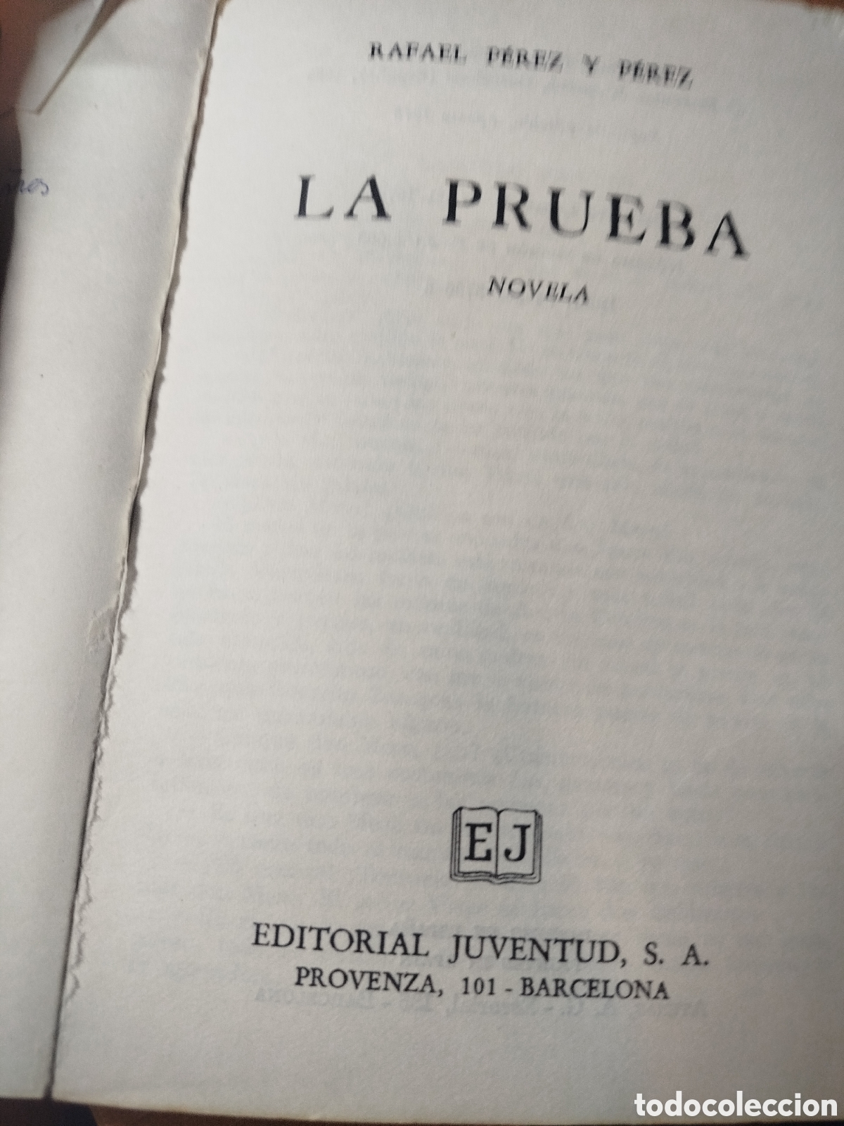Libros de segunda mano: La prueba Rafael P&eacute;rez y P&eacute;rez - Foto 3