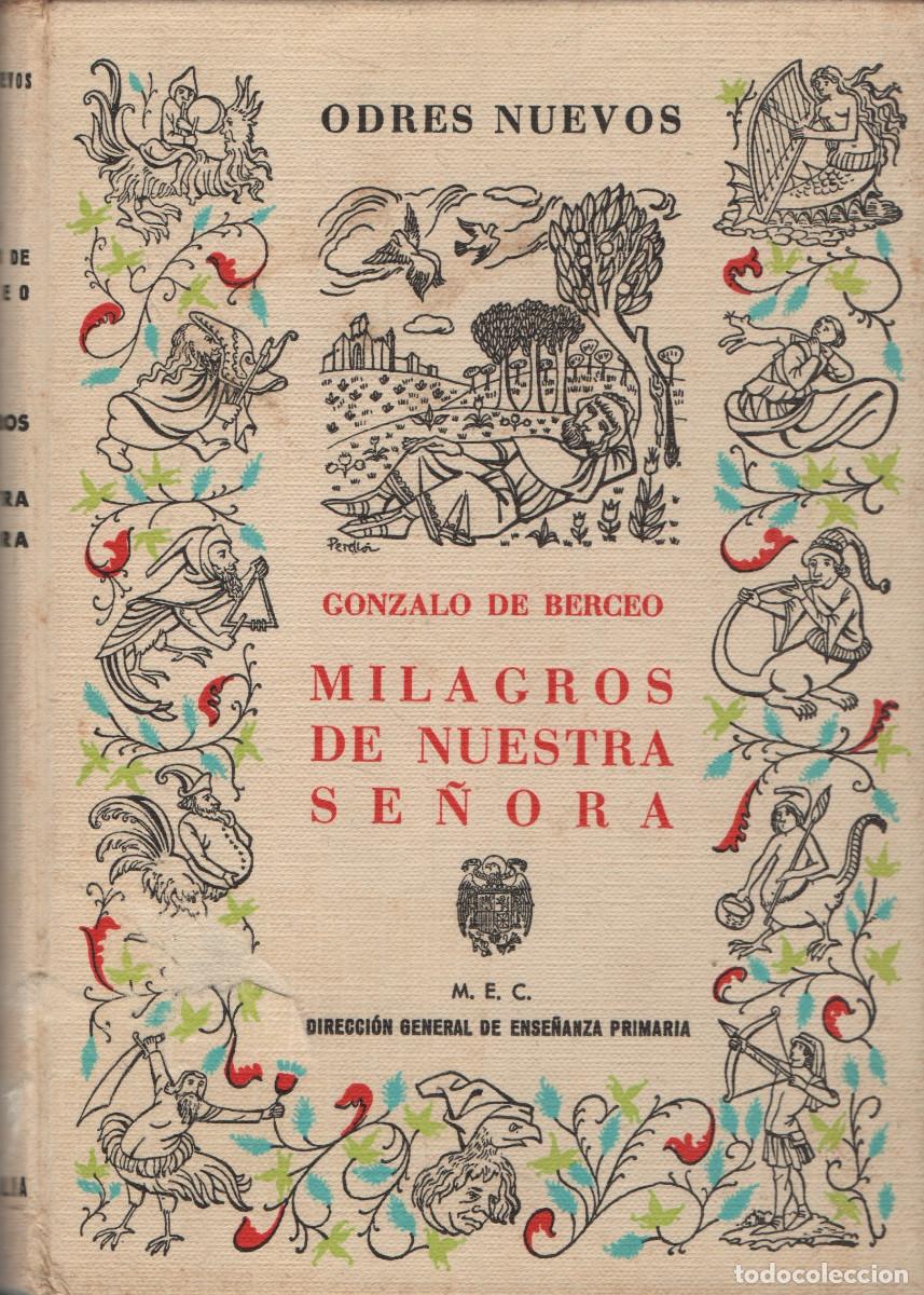 Libros de segunda mano: Milagros de nuestra se&ntilde;ora. Gonzalo de Berceo. Odres Nuevos. 1967.