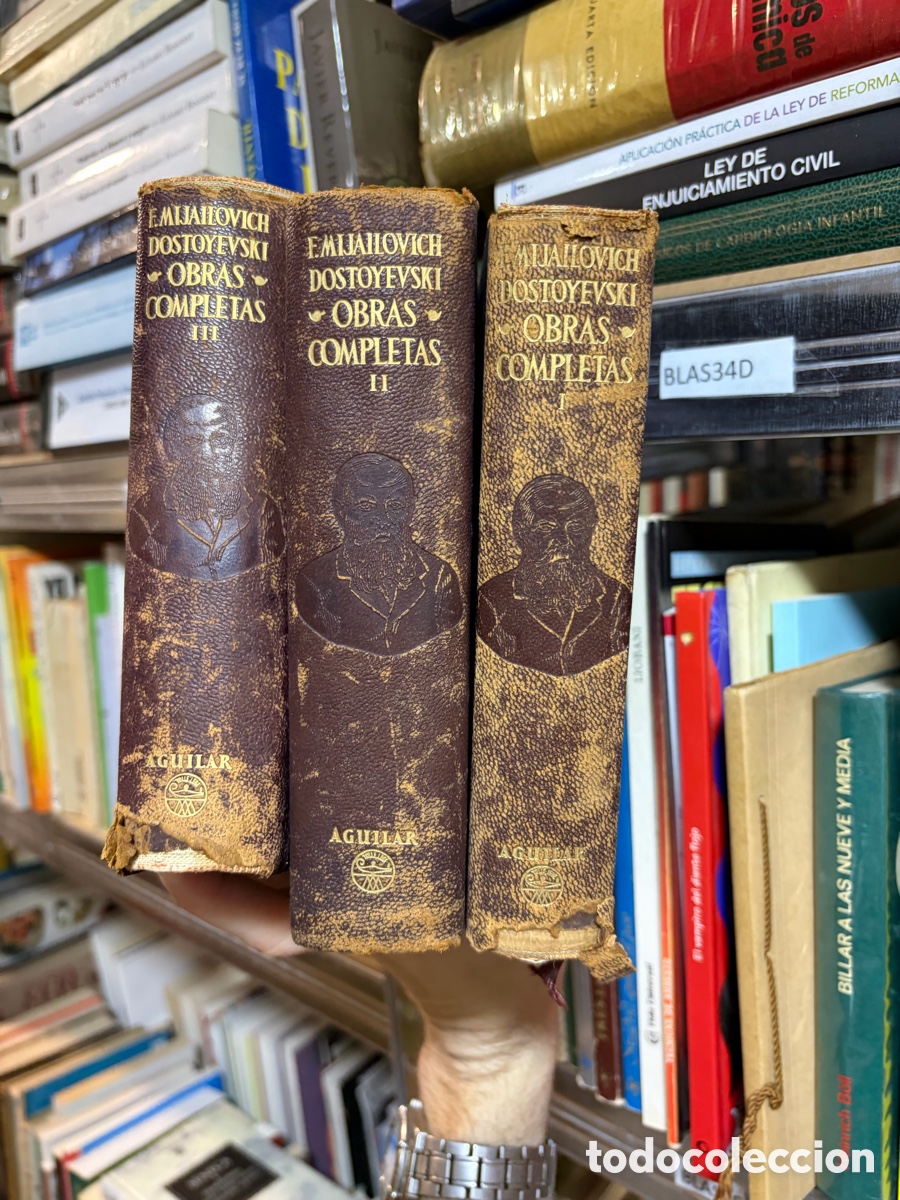 Libros de segunda mano: BLAS34D Fiodor M. Dostoyevski Obras Completas 3 TOMOS I II III Rafael Cansinos Assens Ed. Aguilar