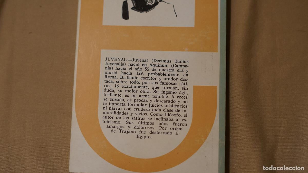 Libros de segunda mano: Juvenal - S&aacute;tiras - EM 1966 - Foto 3
