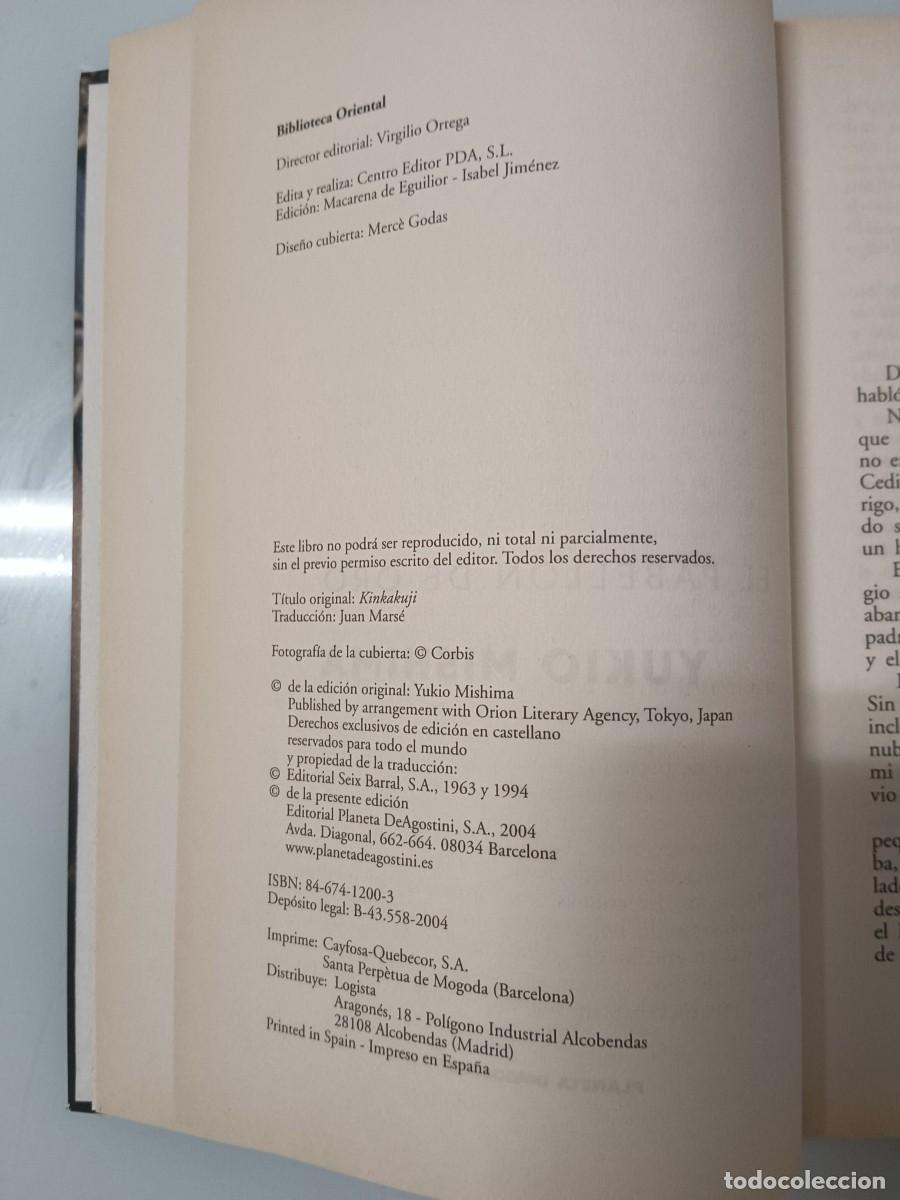 Libros de segunda mano: EL PABELL&Oacute;N DE ORO YUKIO MISHIMA - Foto 6