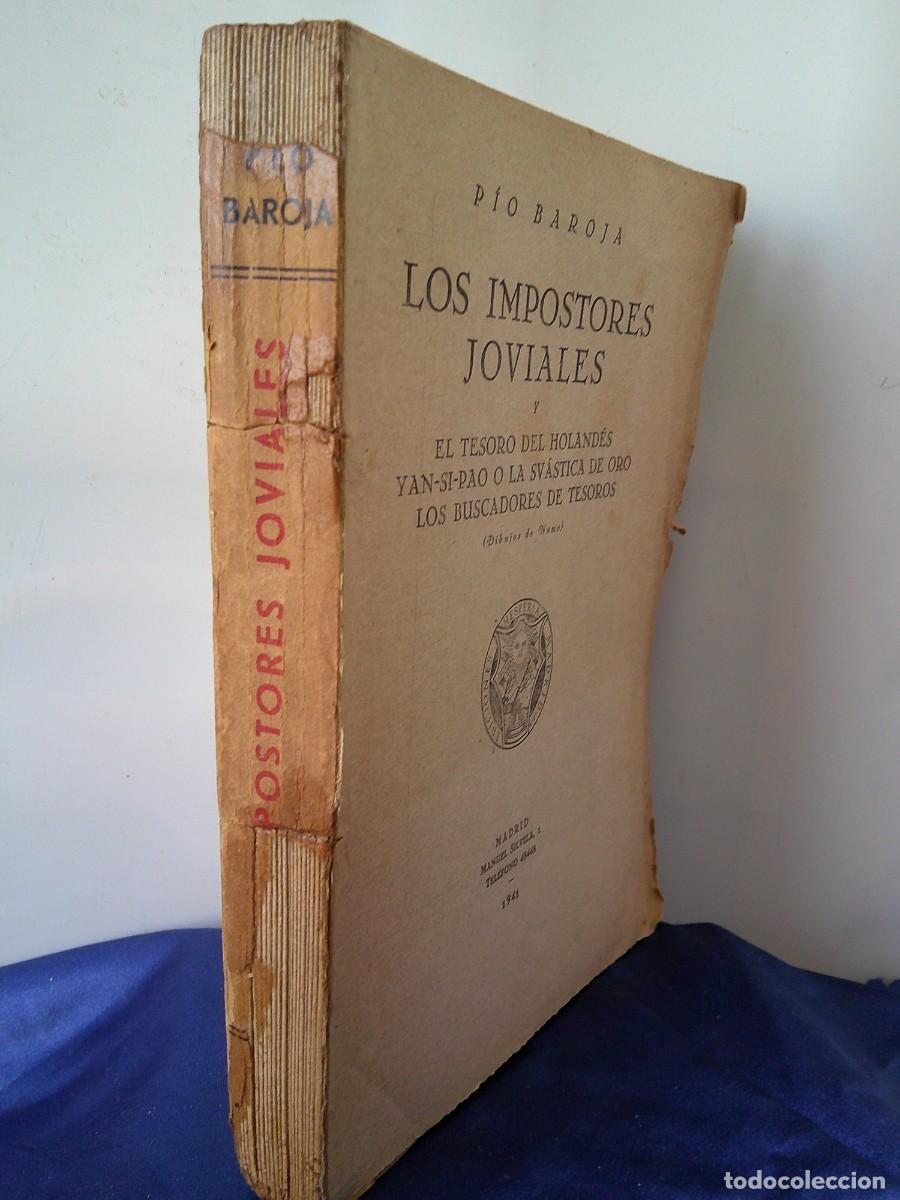 Libros de segunda mano: &iexcl;&iexcl; LOS IMPOSTORES JOVIALES. Y... Por PIO BAROJA. (A&ntilde;o-1941). 3 Obras. !! C-32