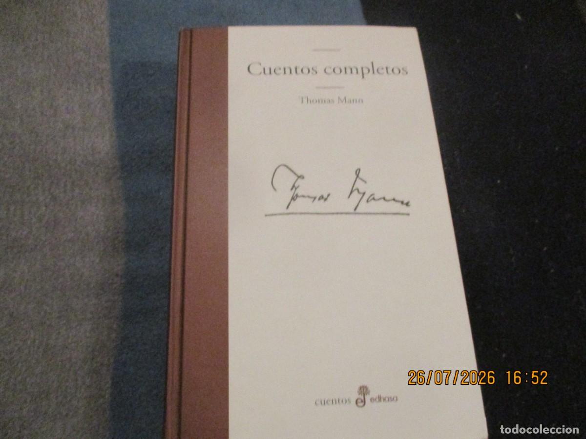 Libros de segunda mano: Cuentos completos - Thomas Mann (Edhasa, 2010)