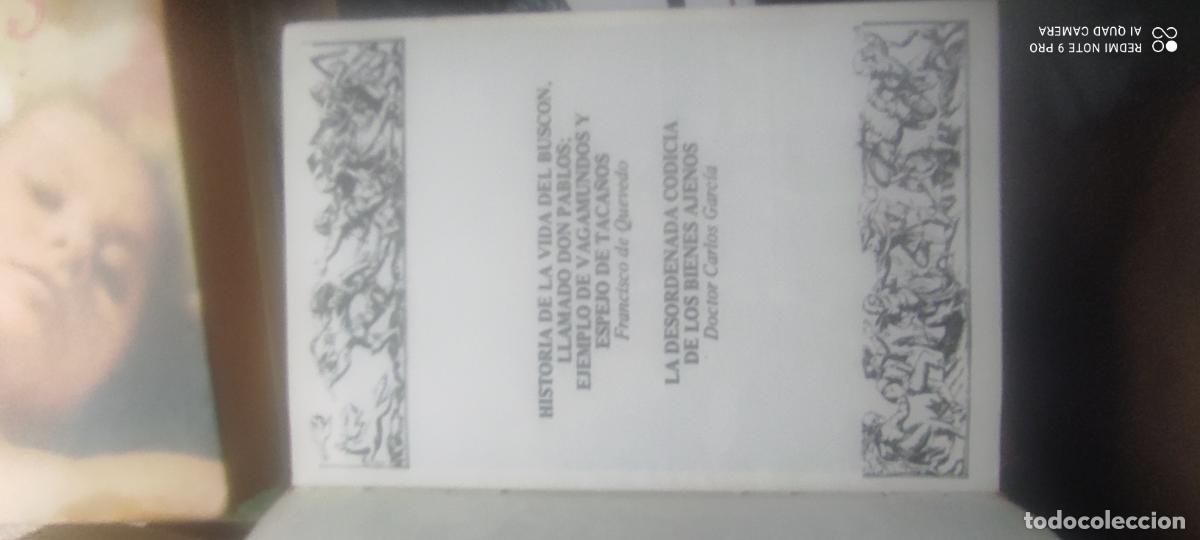 Libros de segunda mano: LA NOVELA PICARESCA ESPA&Ntilde;OLA: Historia de la vida del Busc&oacute;n/ La desordenada codicia de los bienes a