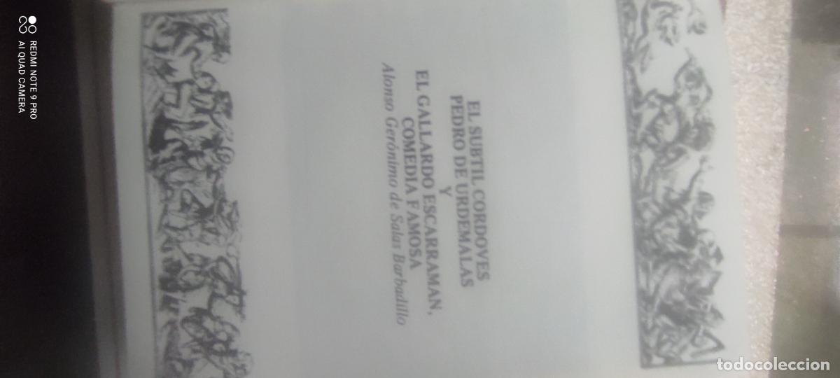 Libros de segunda mano: LA NOVELA PICARESCA ESPA&Ntilde;OLA: El sutil cordob&eacute;s Pedro de Urdemalas y el gallardo Escarram&aacute;n
