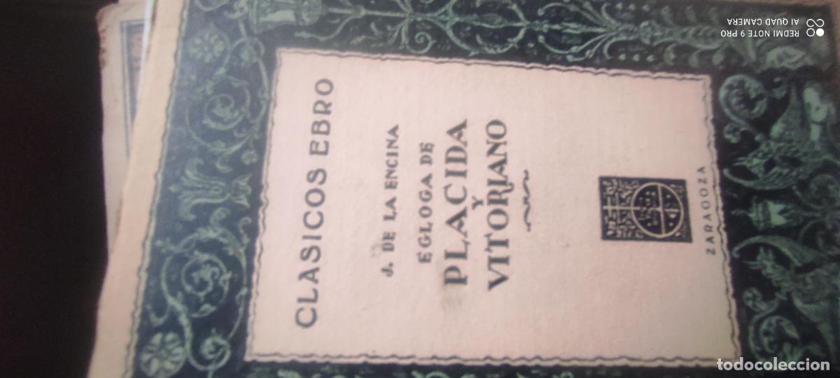 Libros de segunda mano: CL&Aacute;SICOS EBRO EGLOGA DE PL&Aacute;CIDA Y VICTORIANO J. DE LA ENCINA 1966