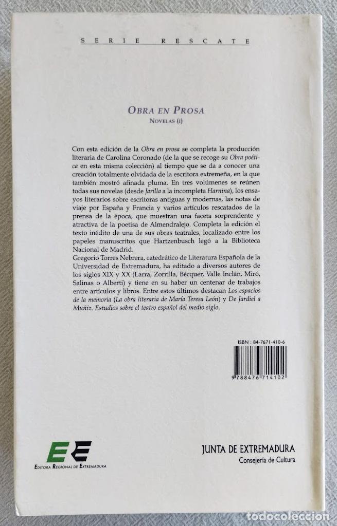 Libros de segunda mano: Obra en prosa (3 vols.). - CORONADO, Carolina.- - Foto 2