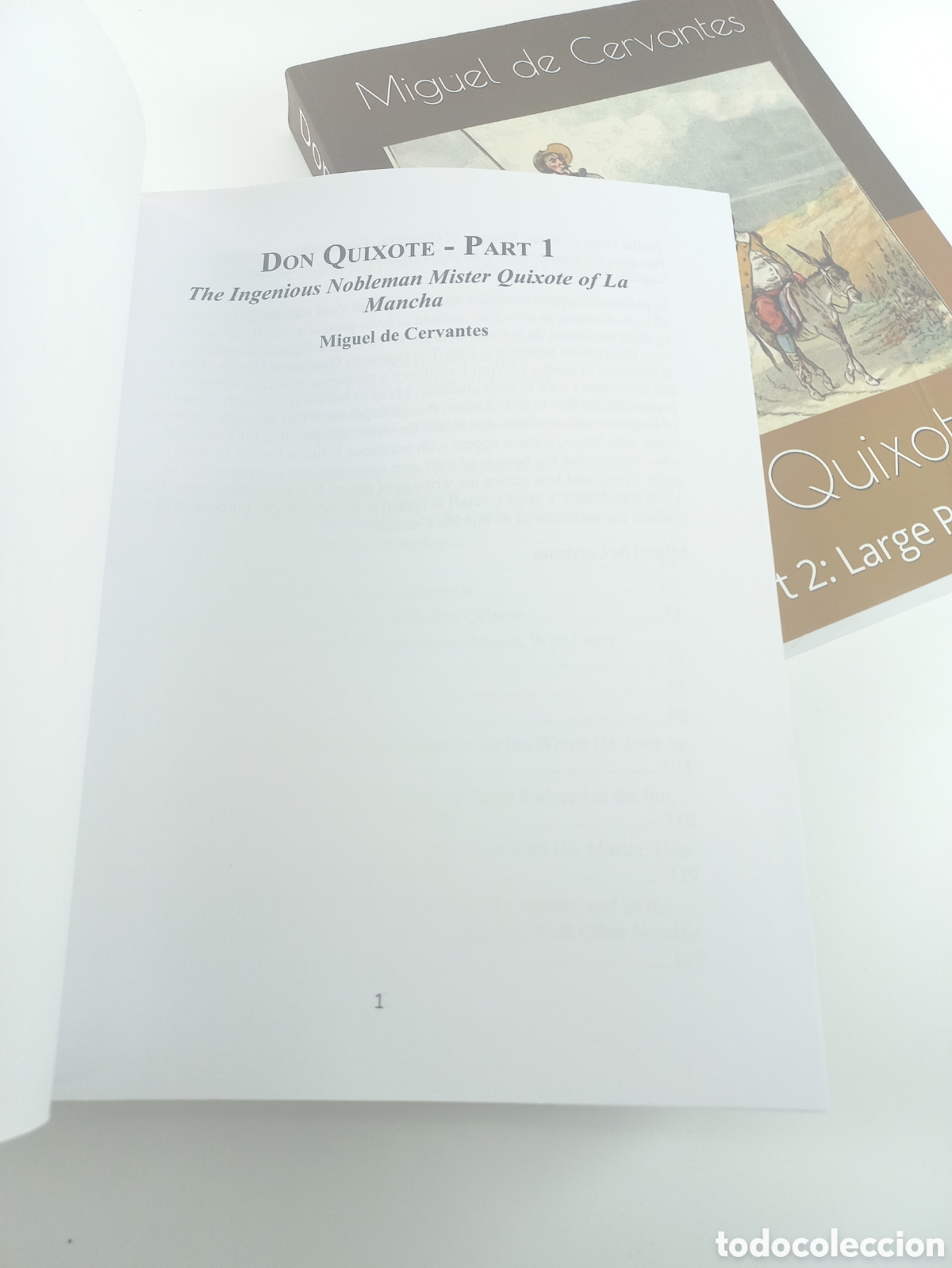 Libros de segunda mano: Don Quixote. Miguel de Cervantes. Large Print - Foto 4