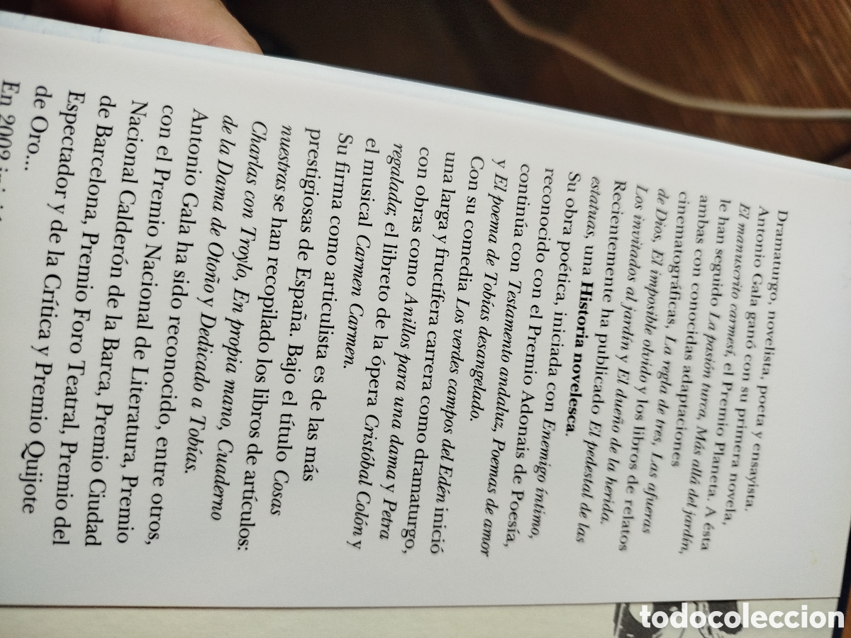 Libros de segunda mano: Los papeles de agua. Antonio Gala - Foto 4