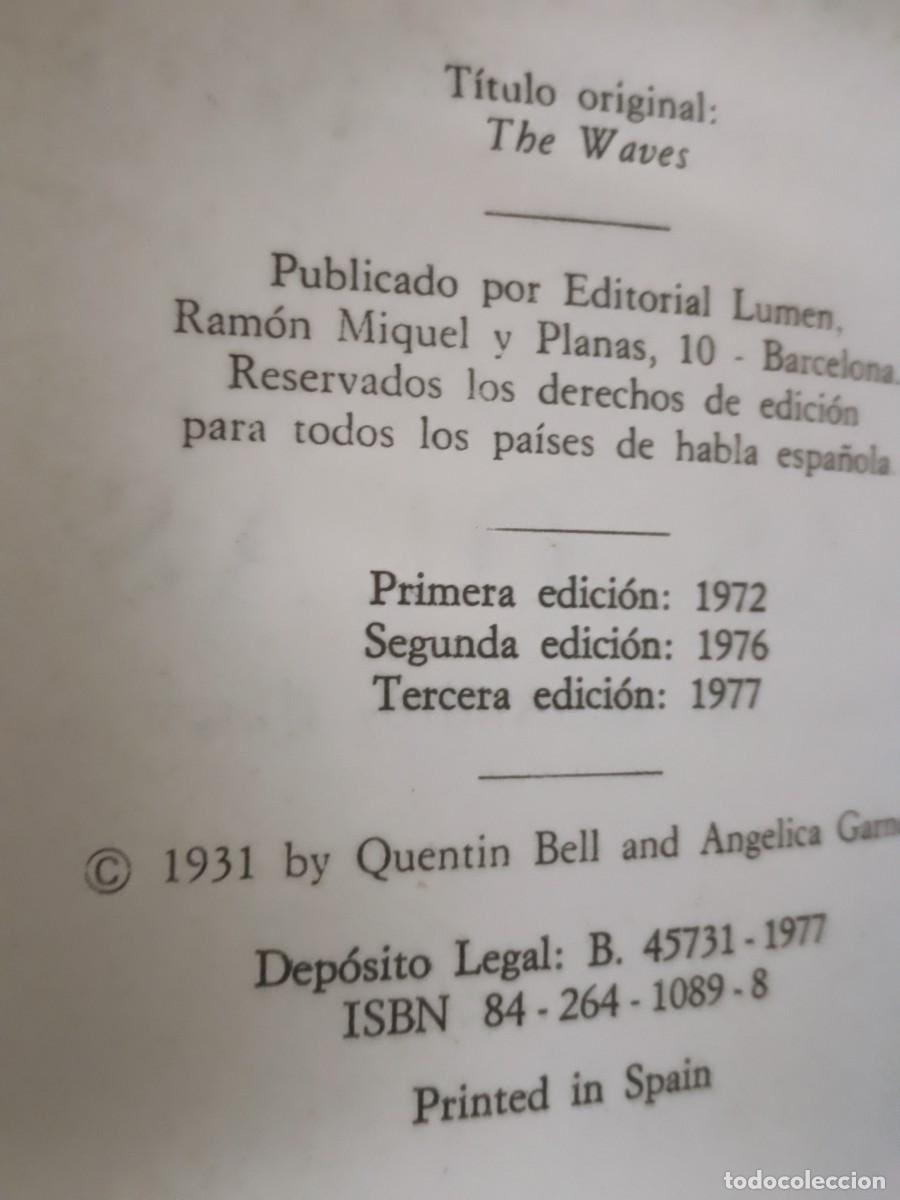 Libros de segunda mano: LAS OLAS. VIRGINIA WOOLF - Foto 7