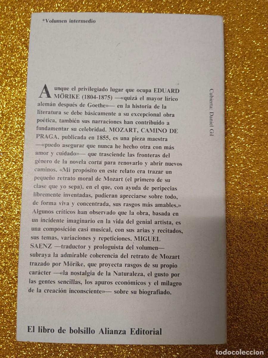 Libros de segunda mano: MOZART, CAMINO DE PRAGA EDUARD M&Ouml;RIKE - Foto 3