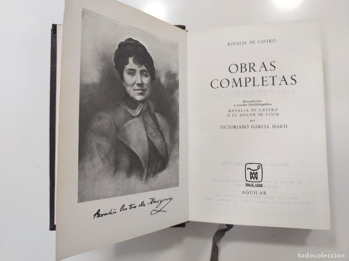 Libros de segunda mano: OBRAS COMPLETAS. Rosal&iacute;a de Castro. Aguilar. 1968
