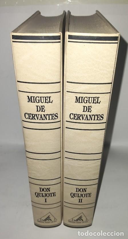 Libros de segunda mano: Miguel de Cervantes - Don Quijote en dos vol&uacute;menes - Ediciones Rueda 1994