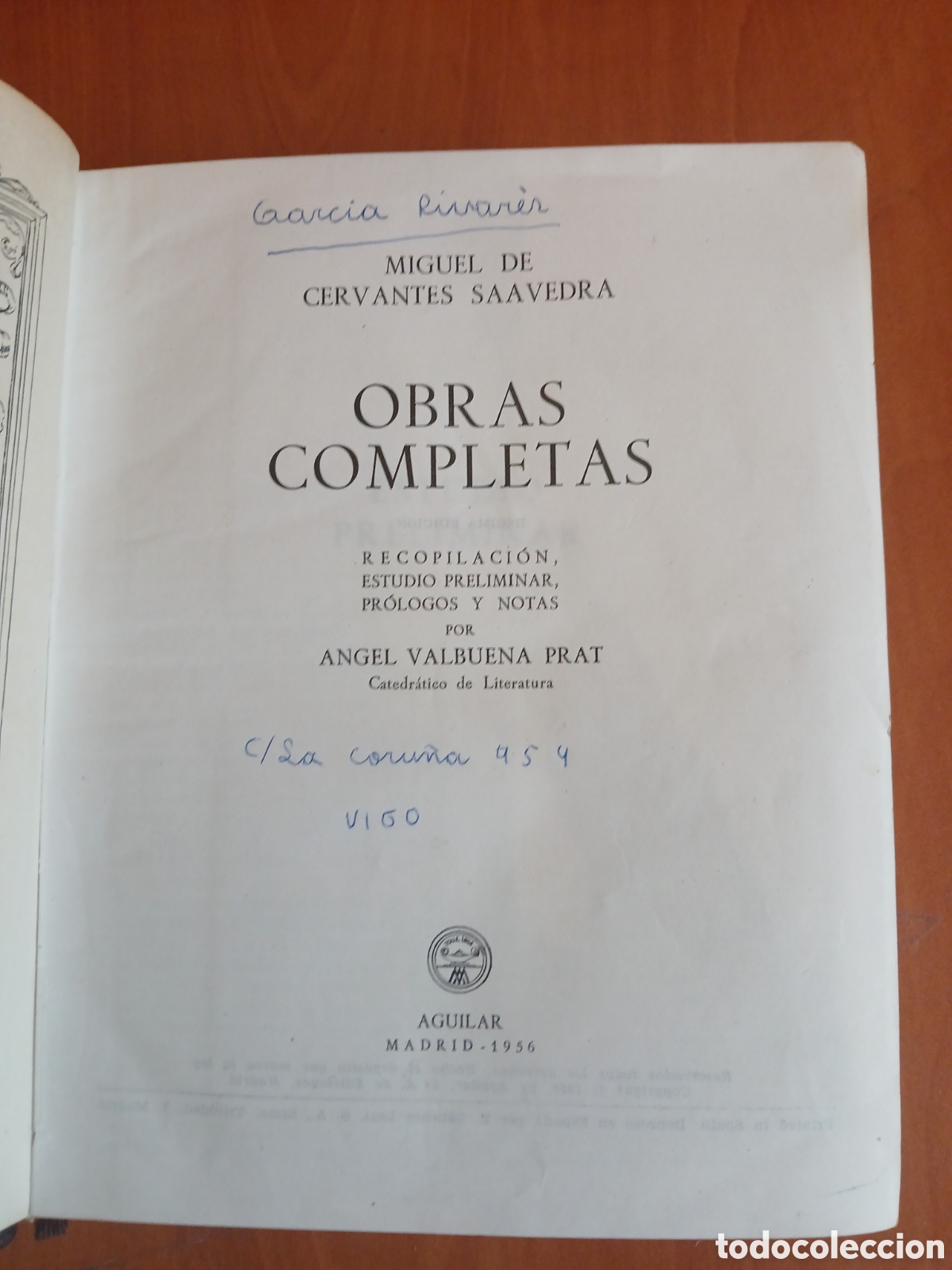 Libros de segunda mano: Obras Completas. Miguel de Cervantes. - Foto 4