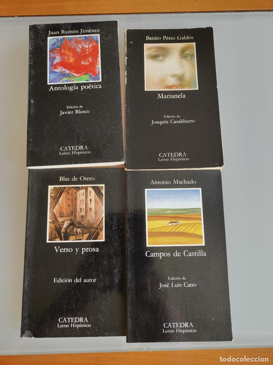 Libros de segunda mano: Lote 4 Tomos C&aacute;tedra. Campos de Castilla. Verso y Prosa de Otero. Marianela y Antolog&iacute;a po&eacute;tica