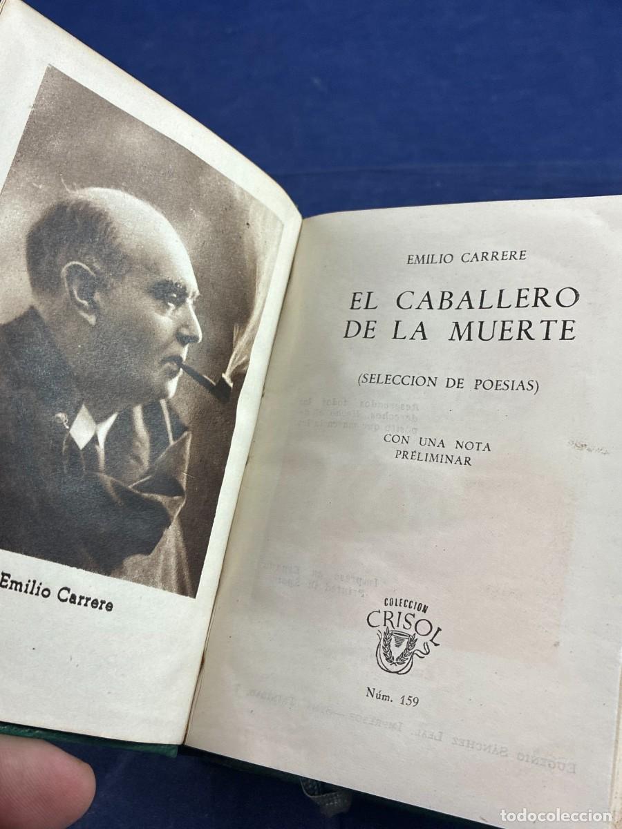 Libros de segunda mano: El Caballero de la Muerte Emilio Carrere 1946 Aguilar Crisol 159 Piel Editorial Muy Buen Estado